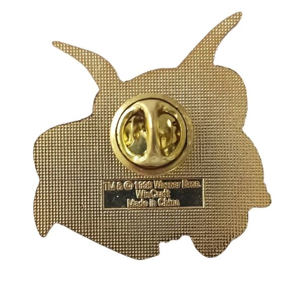 Space Jam Alien Villain Pin Wincraft Vintage 1996 Enameled Gold Tone Warner Bros - Picture 2 of 12